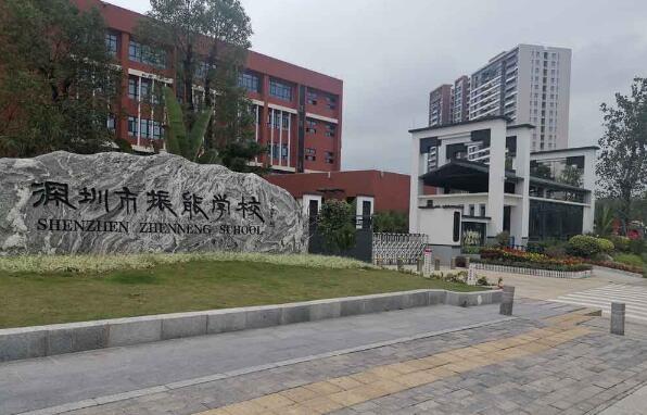 深圳市振能學(xué)校引入南北德信雄鷹無軌伸縮門